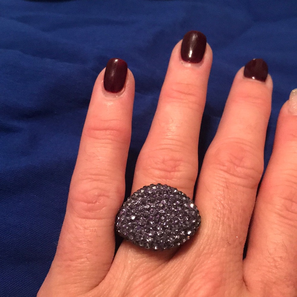Purple sparkle ring